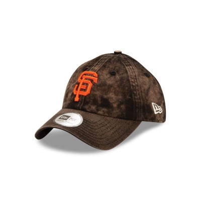 Sapca New Era San Francisco Giants MLB Hand Brush Wash Casual Classic Adjustable - Negrii